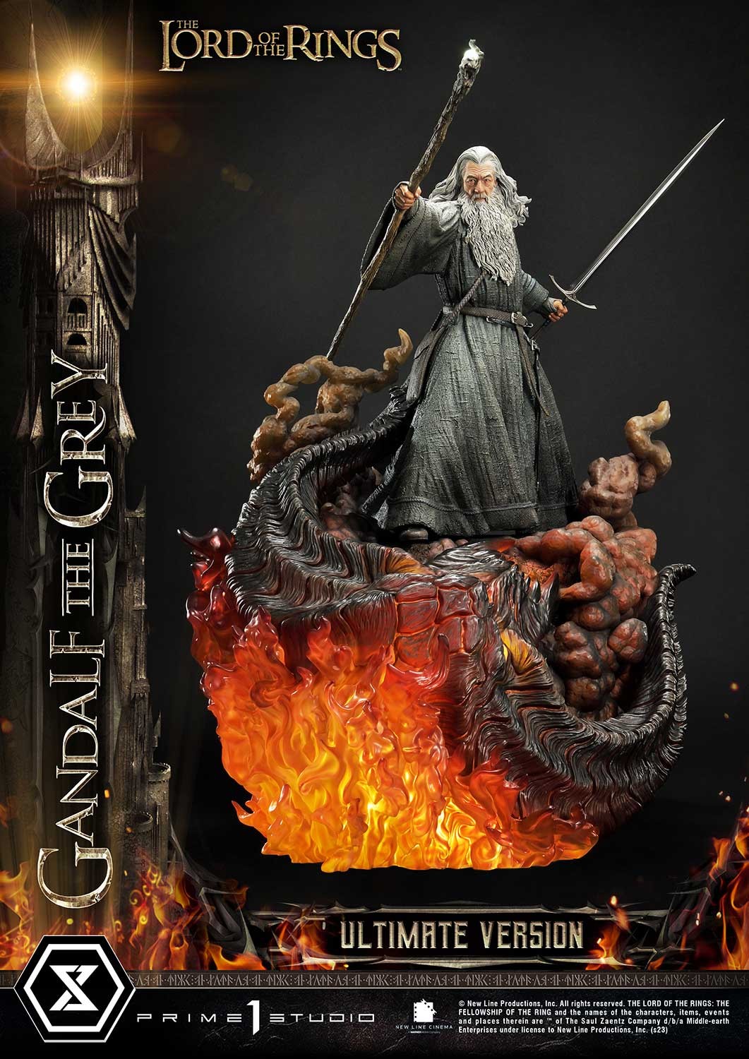 The Lord of the Rings Gandalf the Grey (Ultimate Version) Quarter Scale Statue  (Prototype Shown) View 7