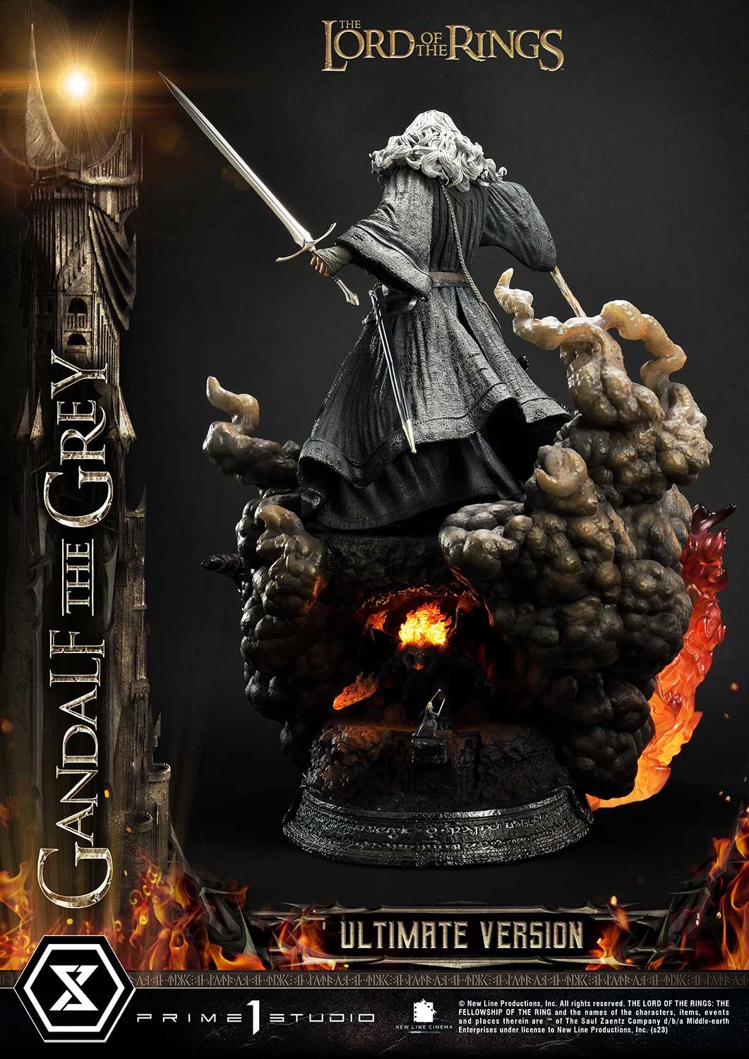 The Lord of the Rings Gandalf the Grey (Ultimate Version) Quarter Scale Statue  (Prototype Shown) View 9