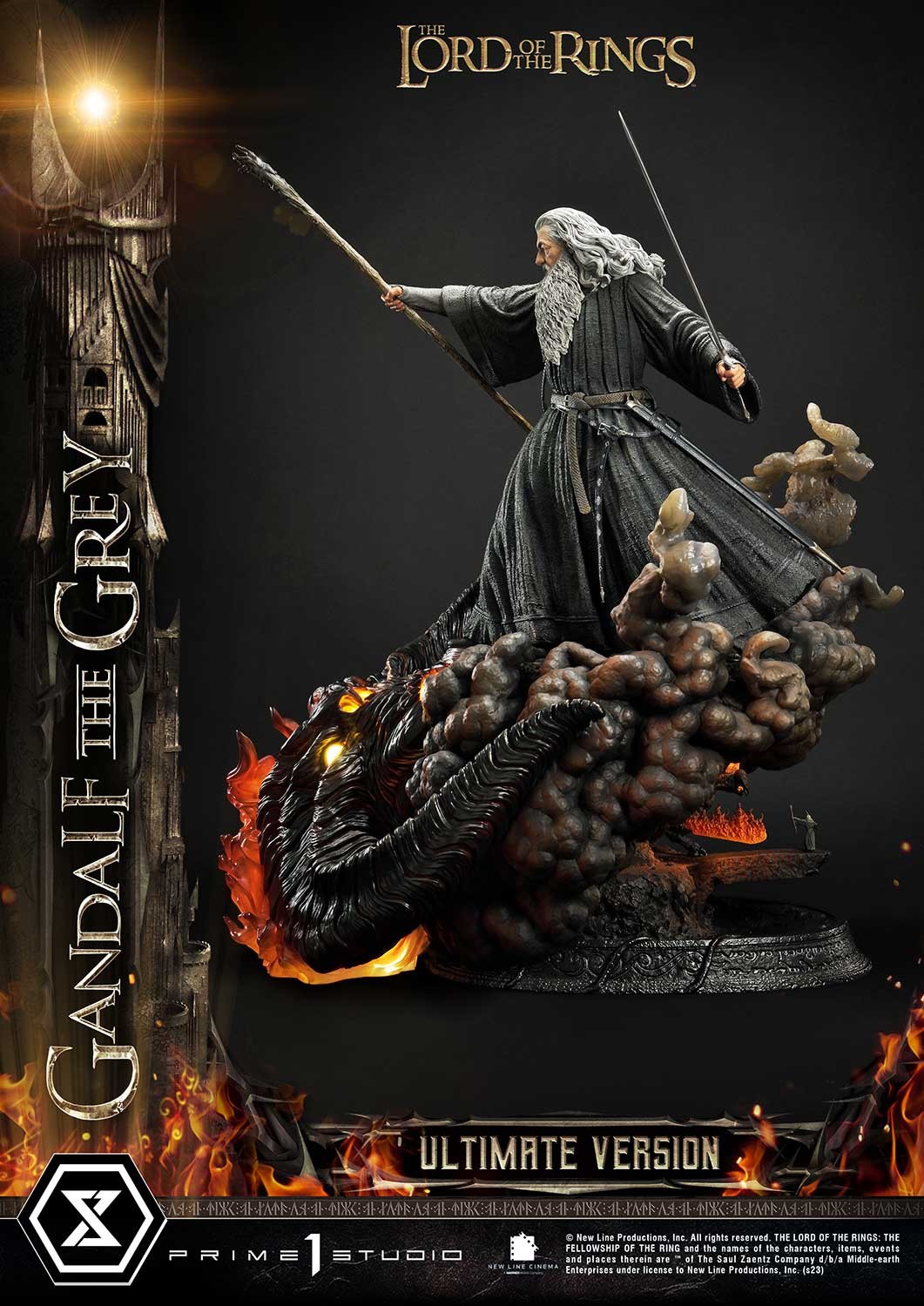 The Lord of the Rings Gandalf the Grey (Ultimate Version) Quarter Scale Statue  (Prototype Shown) View 10