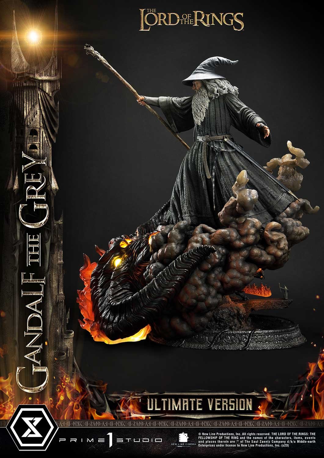 The Lord of the Rings Gandalf the Grey (Ultimate Version) Quarter Scale Statue  (Prototype Shown) View 14