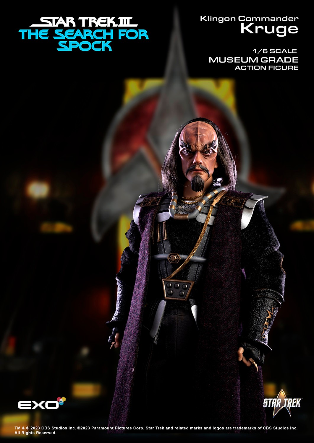 Star Trek Commander Kruge Sixth Scale Figure  (Prototype Shown) View 6