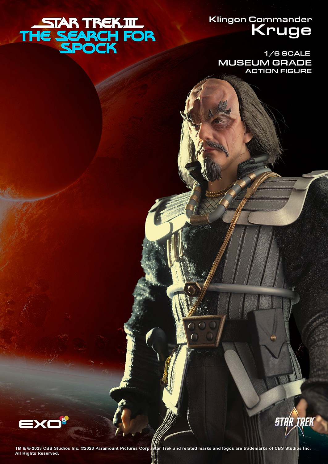 Star Trek Commander Kruge Sixth Scale Figure  (Prototype Shown) View 8