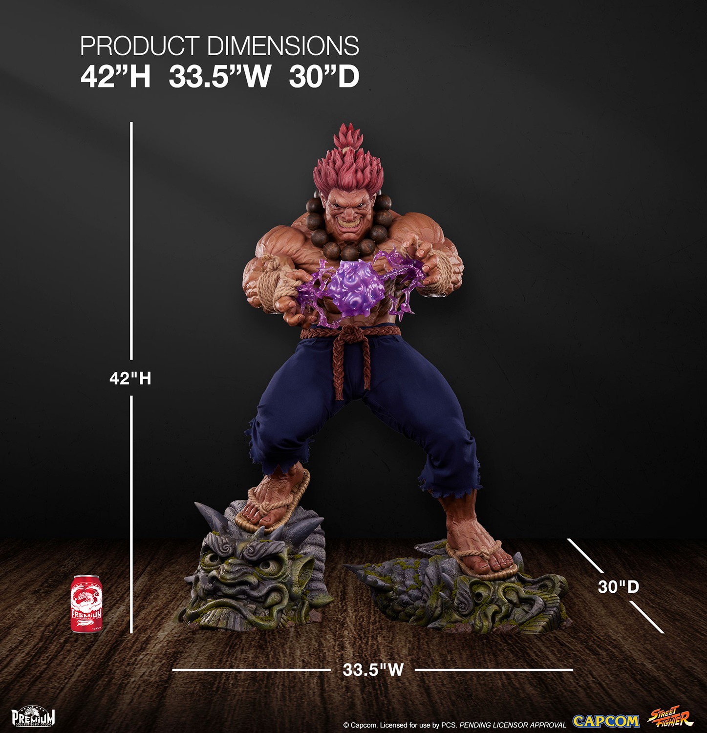 Street Fighter Akuma Statues  (Prototype Shown) View 2