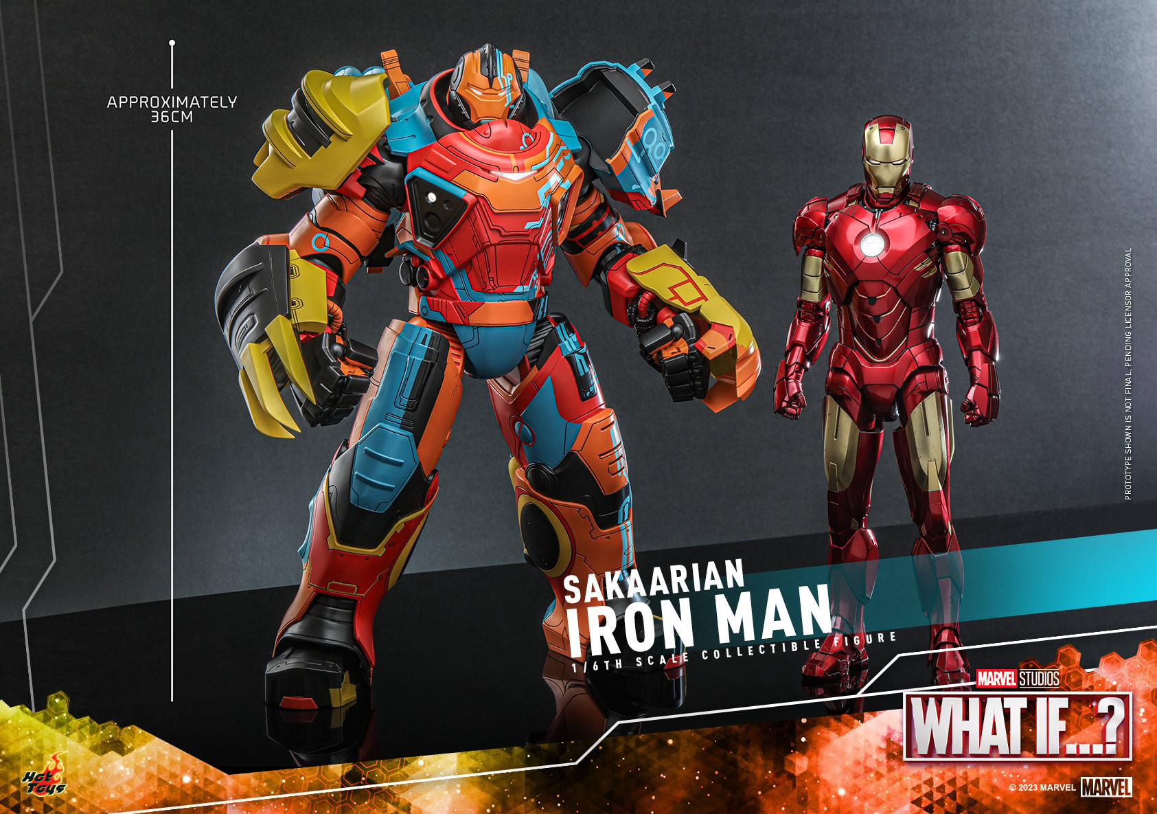 Marvel Sakaarian Iron Man Sixth Scale Figure  (Prototype Shown) View 16