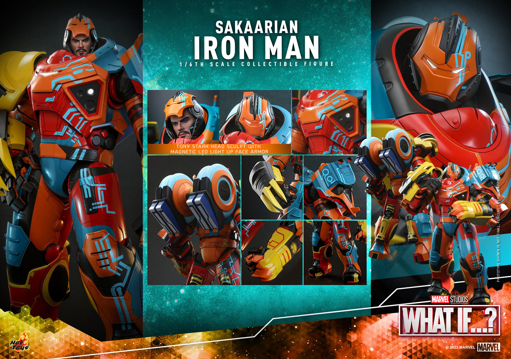 Marvel Sakaarian Iron Man Sixth Scale Figure  (Prototype Shown) View 17