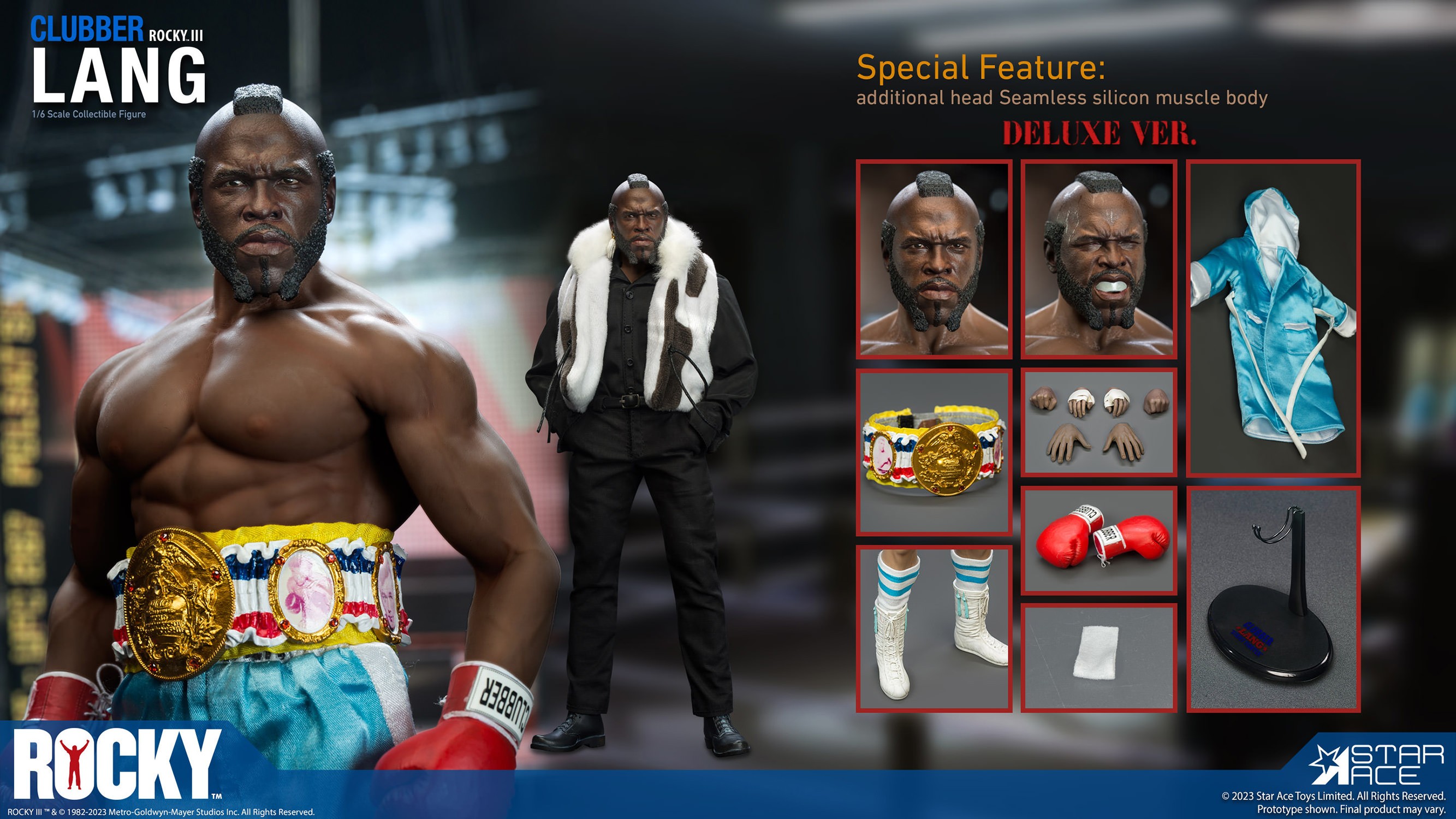 Rocky Clubber Lang Deluxe Sixth Scale Figure  (Prototype Shown) View 16