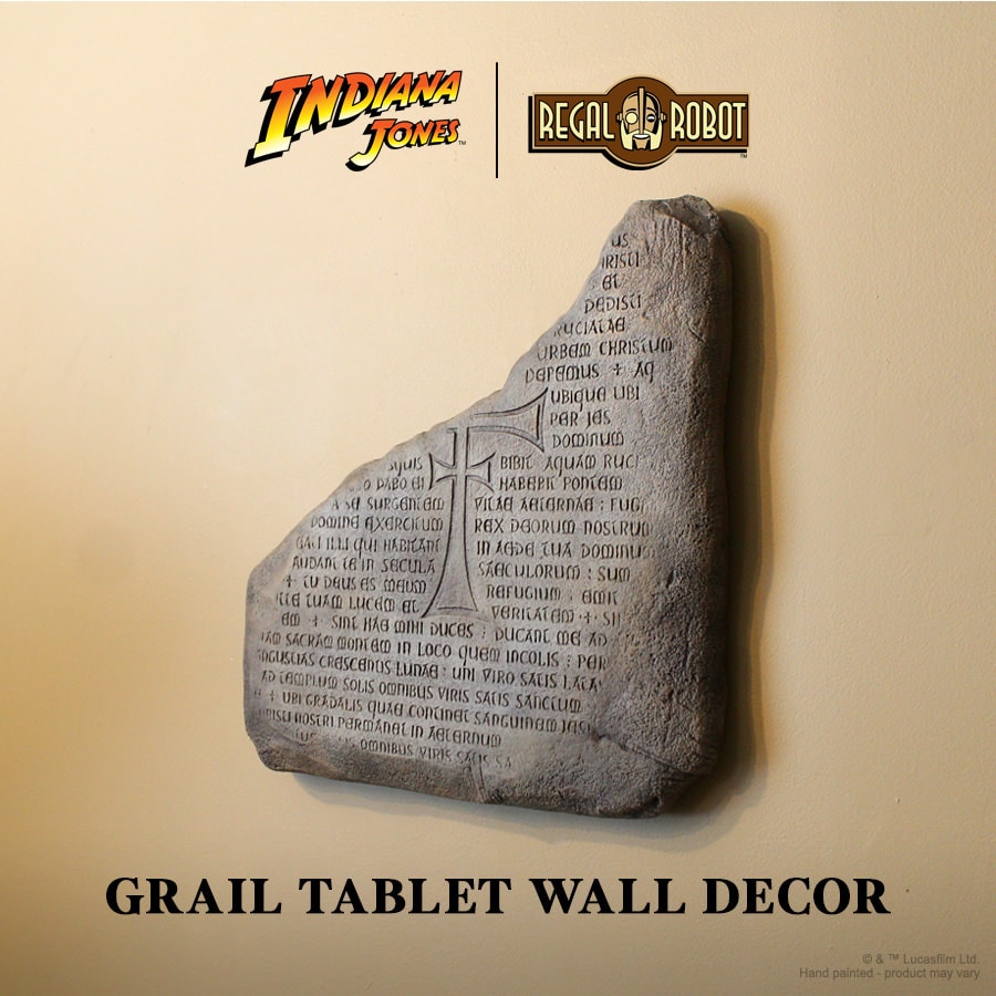 Indiana Jones Grail Tablet Wall Decor Replica  (Prototype Shown) View 1