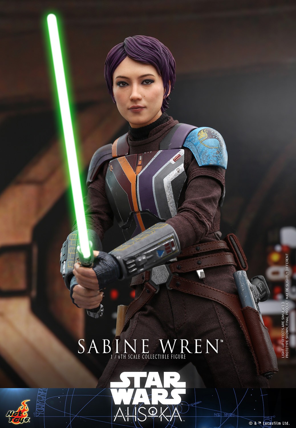 スターウォーズセレブレーション 限定フライデーキッズバッジSabine Wren STAR WARS CELEBRATION JAPAN 2025 Badge Art “Sabine Wren” 鎖