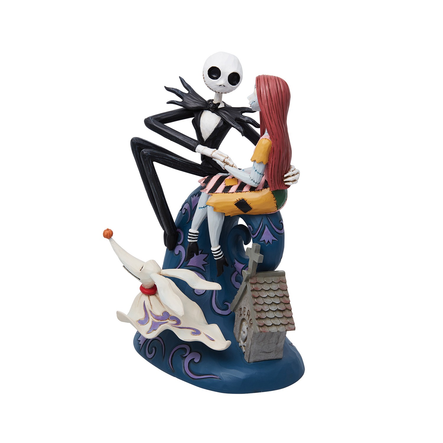 Disney Jack, Sally, & Zero on Hill Figurine  (Prototype Shown) View 3