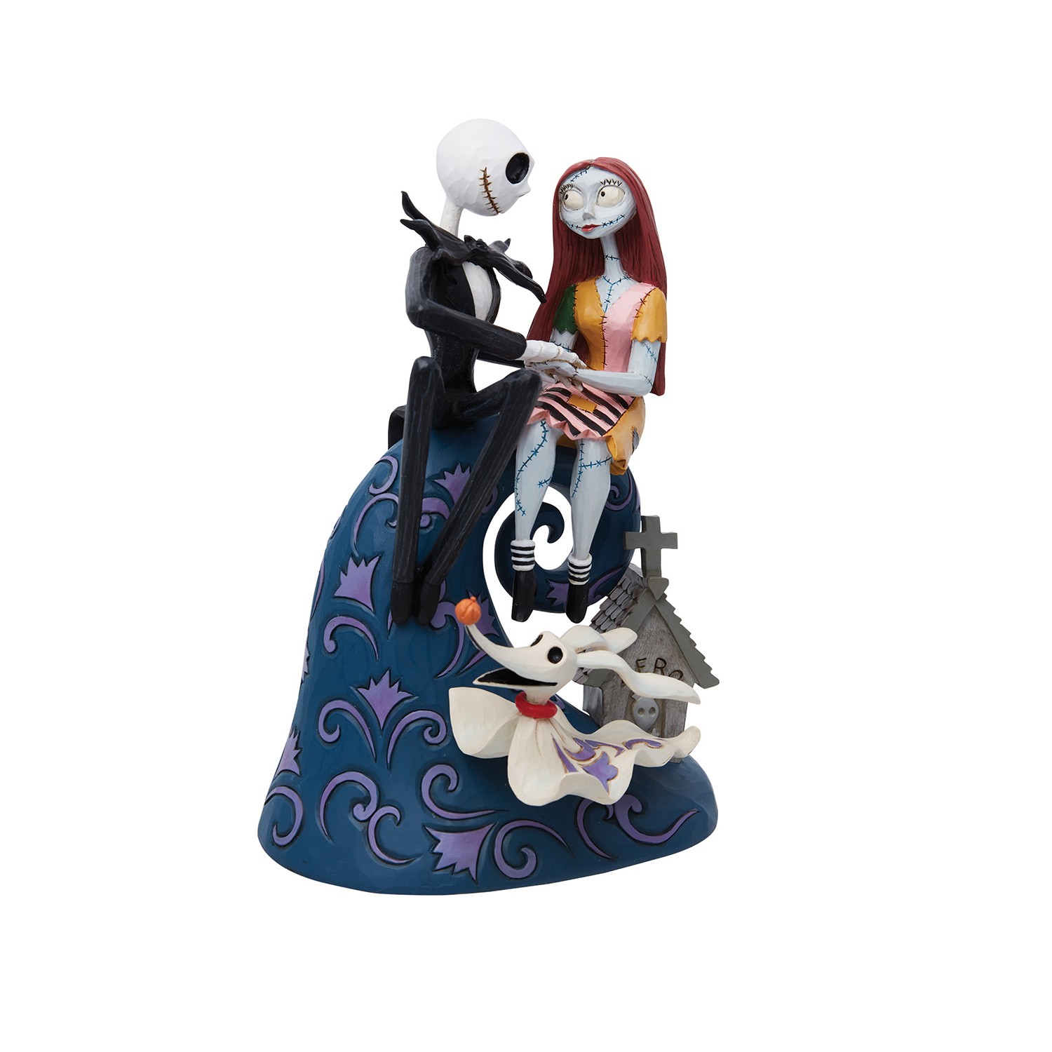 Disney Jack, Sally, & Zero on Hill Figurine  (Prototype Shown) View 4