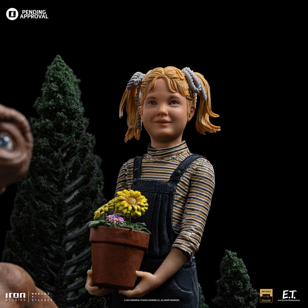 E.T. The Extra-Terrestrial E.T., Elliot, and Gertie Deluxe 1:10 Scale Statue  (Prototype Shown) View 11