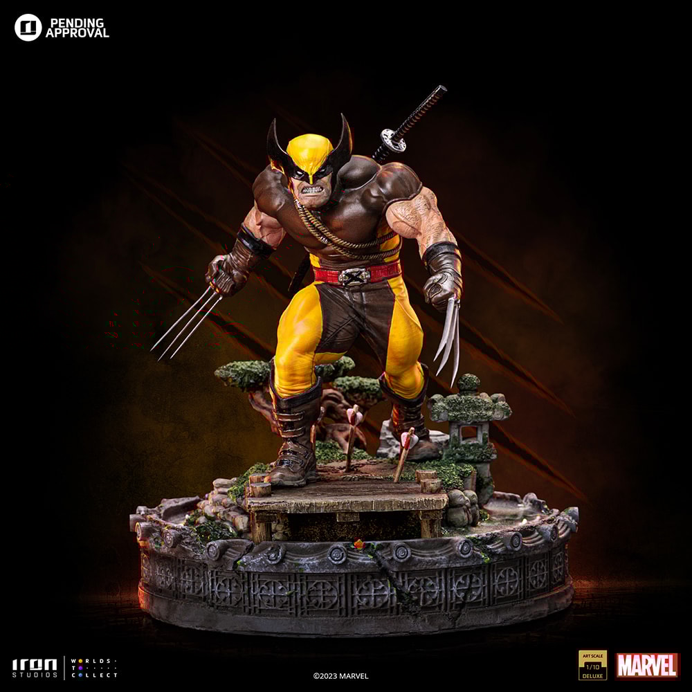 デラックス　アートスケール　1/10 ウルヴァリン　アンリーシュド Amazon.com: Marvel statuette Art Scale Deluxe 1/10 Wolverine