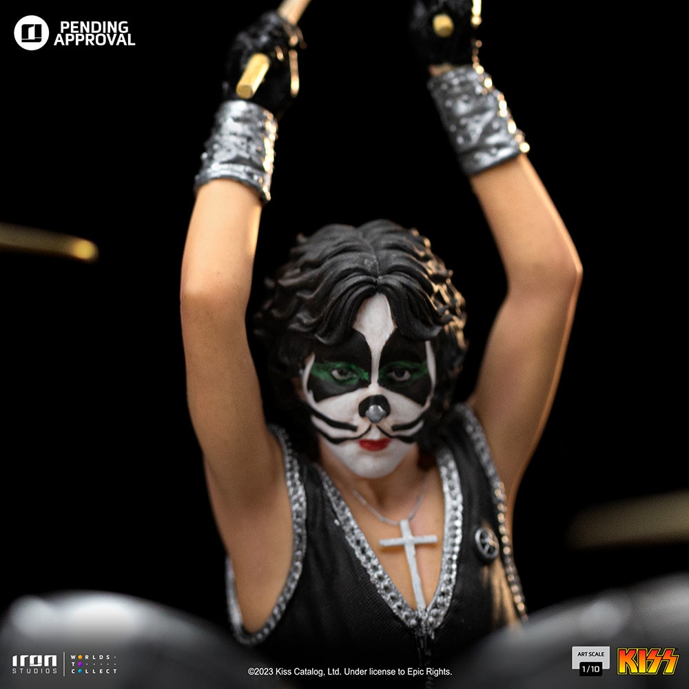Peter Criss 1:10 Scale Statue by Iron Studios | Sideshow Collectibles