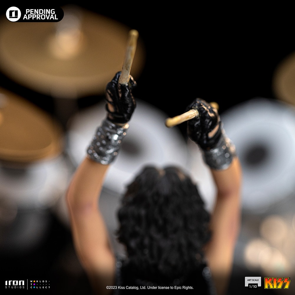 KISS Peter Criss 1:10 Scale Statue  (Prototype Shown) View 10