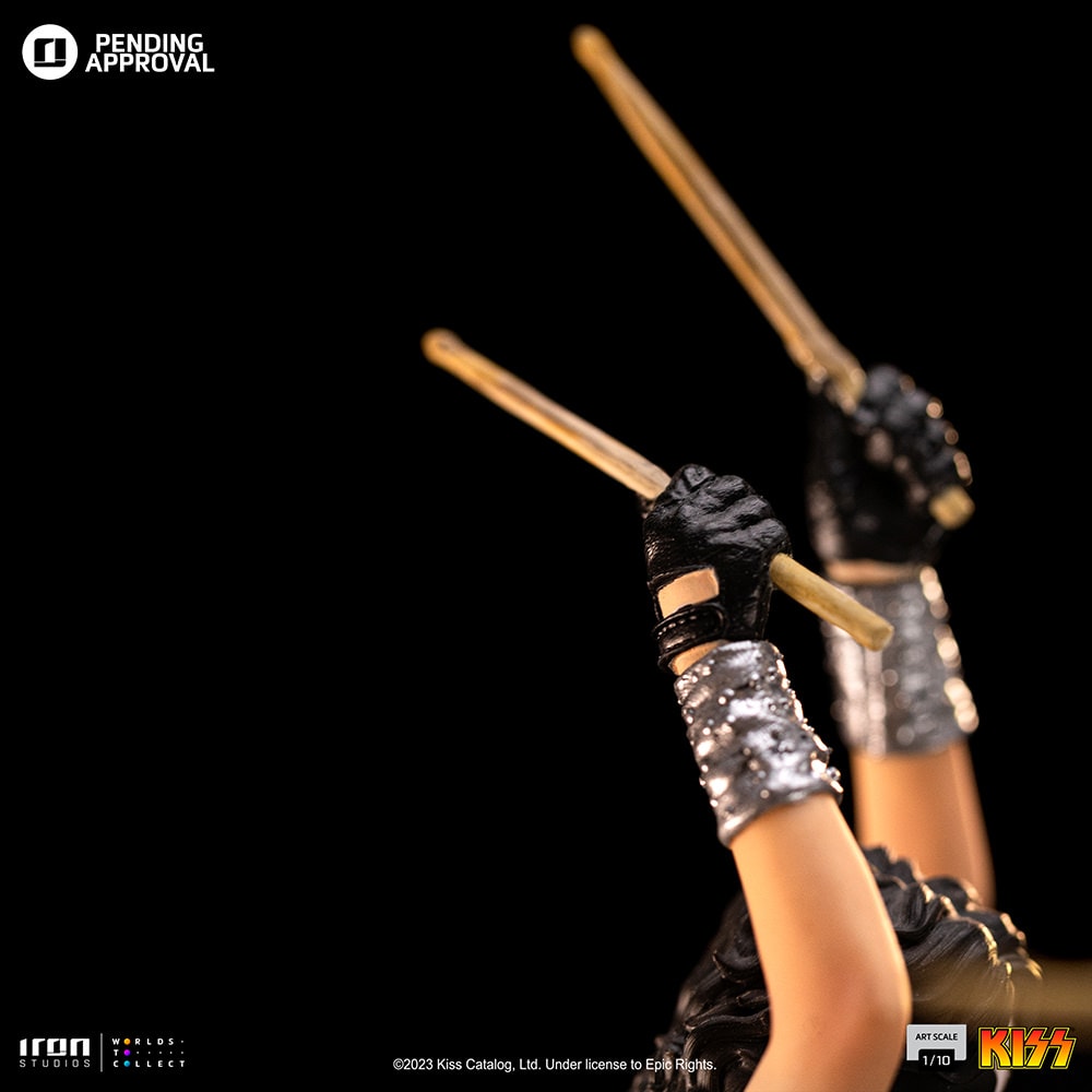Peter Criss 1:10 Scale Statue by Iron Studios | Sideshow Collectibles