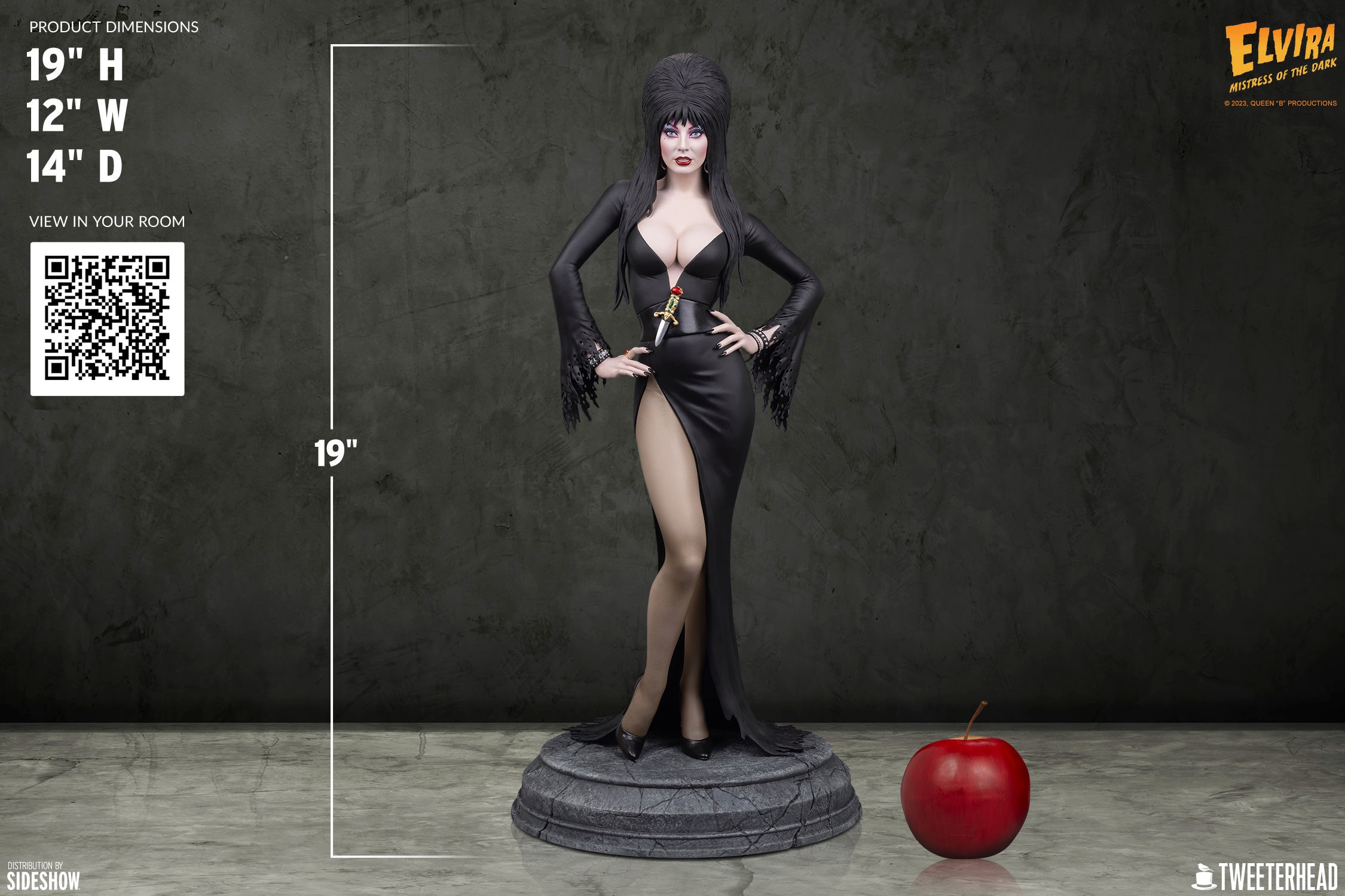 Elvira: Mistress of the Dark (Red Glitter Dress Variant) Quarter
