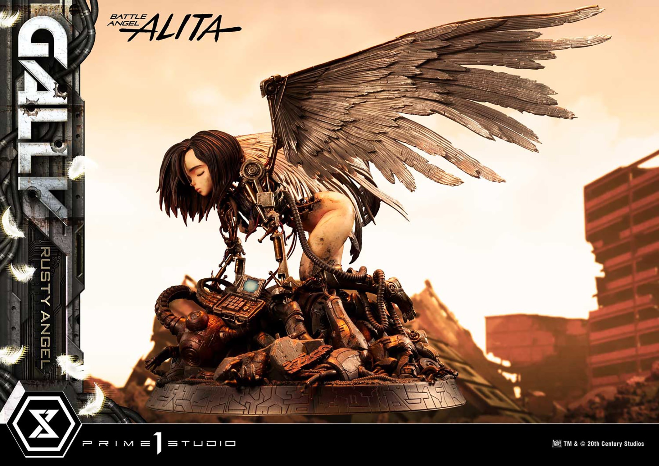 Battle Angel Alita Gally Rusty Angel (Bonus Version) Quarter Scale Statue  View 1
