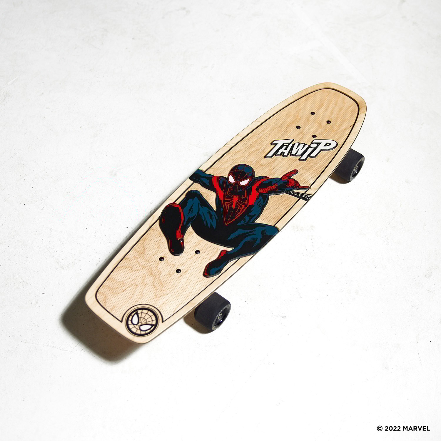 The Miles Morales Skateboard Deck by Bear Walker | Sideshow