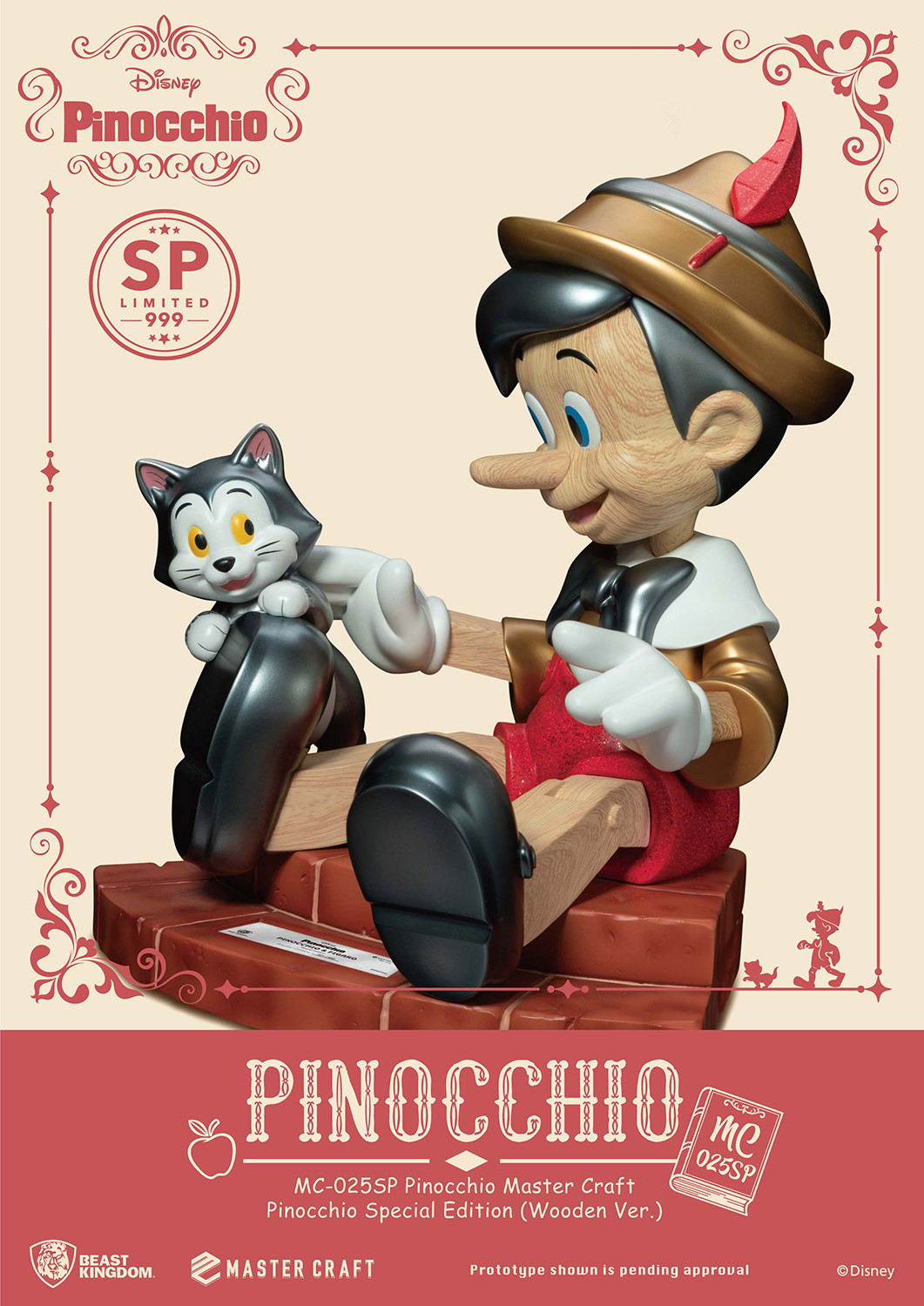 Disney Pinocchio Special Edition (Wooden Version) Statues  (Prototype Shown) View 3