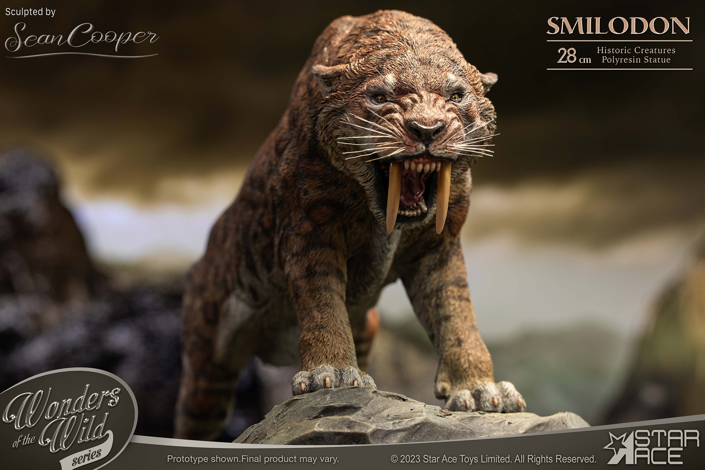 Pre-Historic Creatures Smilodon & Dire Wolf Twin Pack Set Statues  (Prototype Shown) View 8