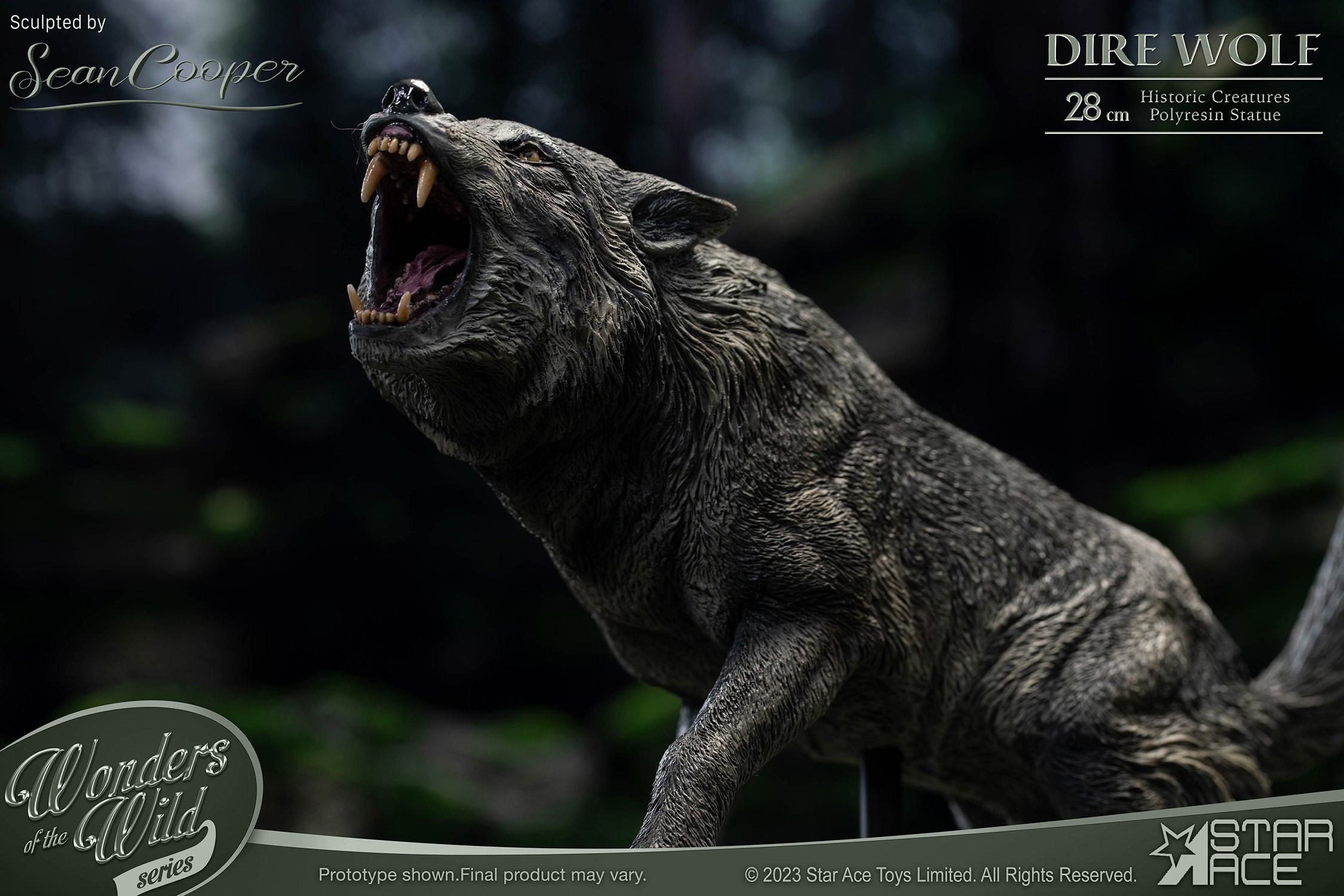 Pre-Historic Creatures Smilodon & Dire Wolf Twin Pack Set Statues  (Prototype Shown) View 7