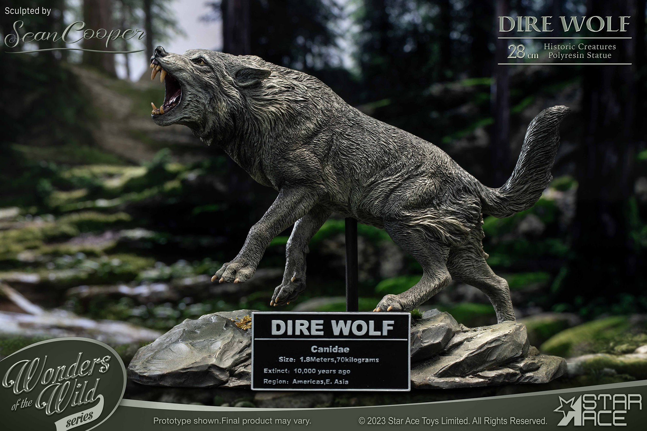 Pre-Historic Creatures Smilodon & Dire Wolf Twin Pack Set Statues  (Prototype Shown) View 4