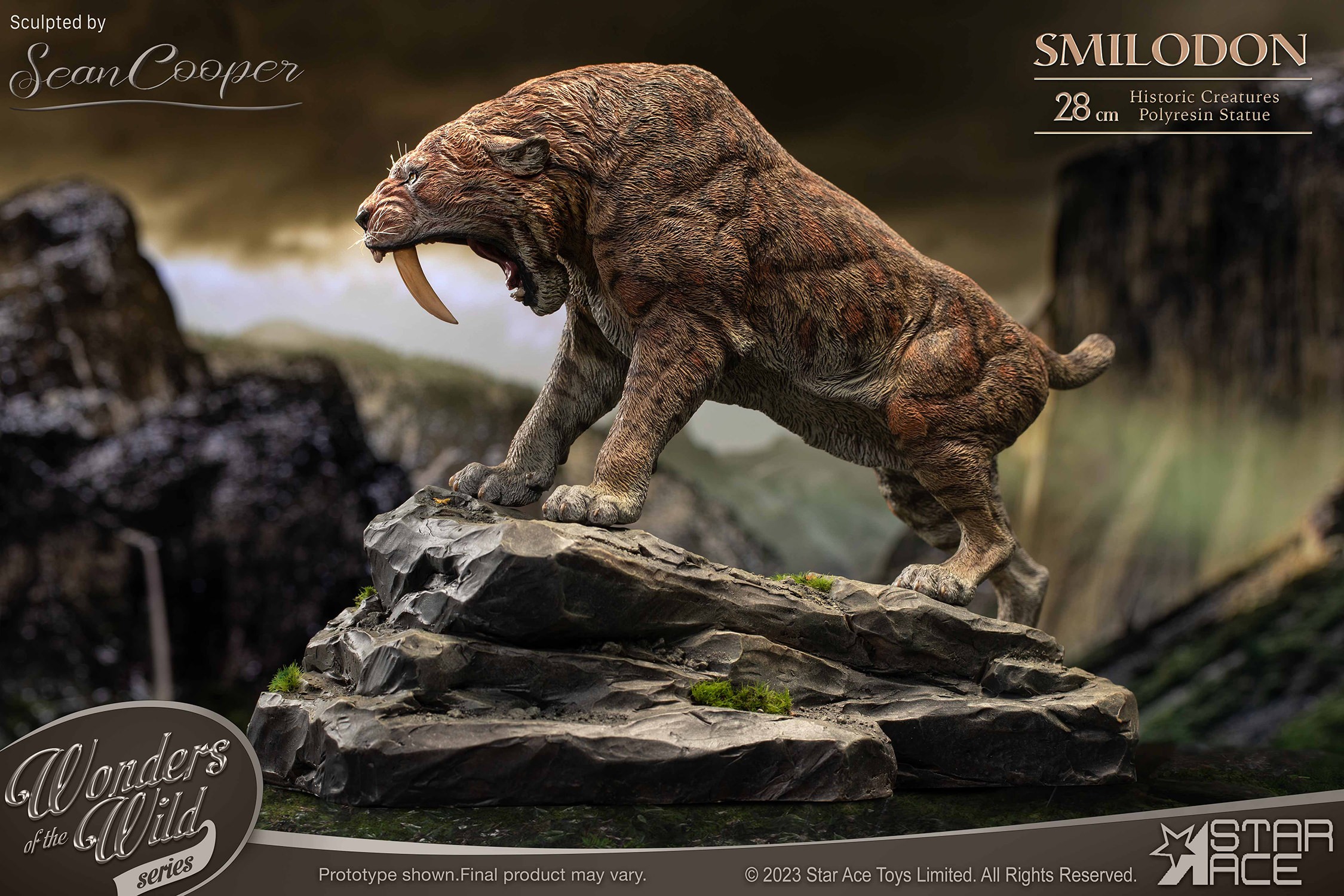 Pre-Historic Creatures Smilodon & Dire Wolf Twin Pack Set Statues  (Prototype Shown) View 15