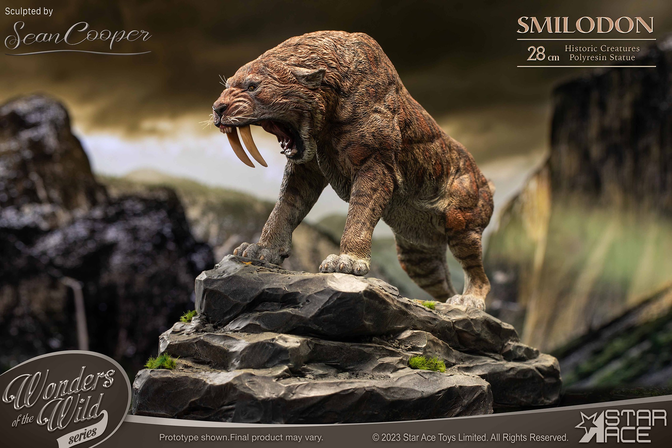 Pre-Historic Creatures Smilodon & Dire Wolf Twin Pack Set Statues  (Prototype Shown) View 16