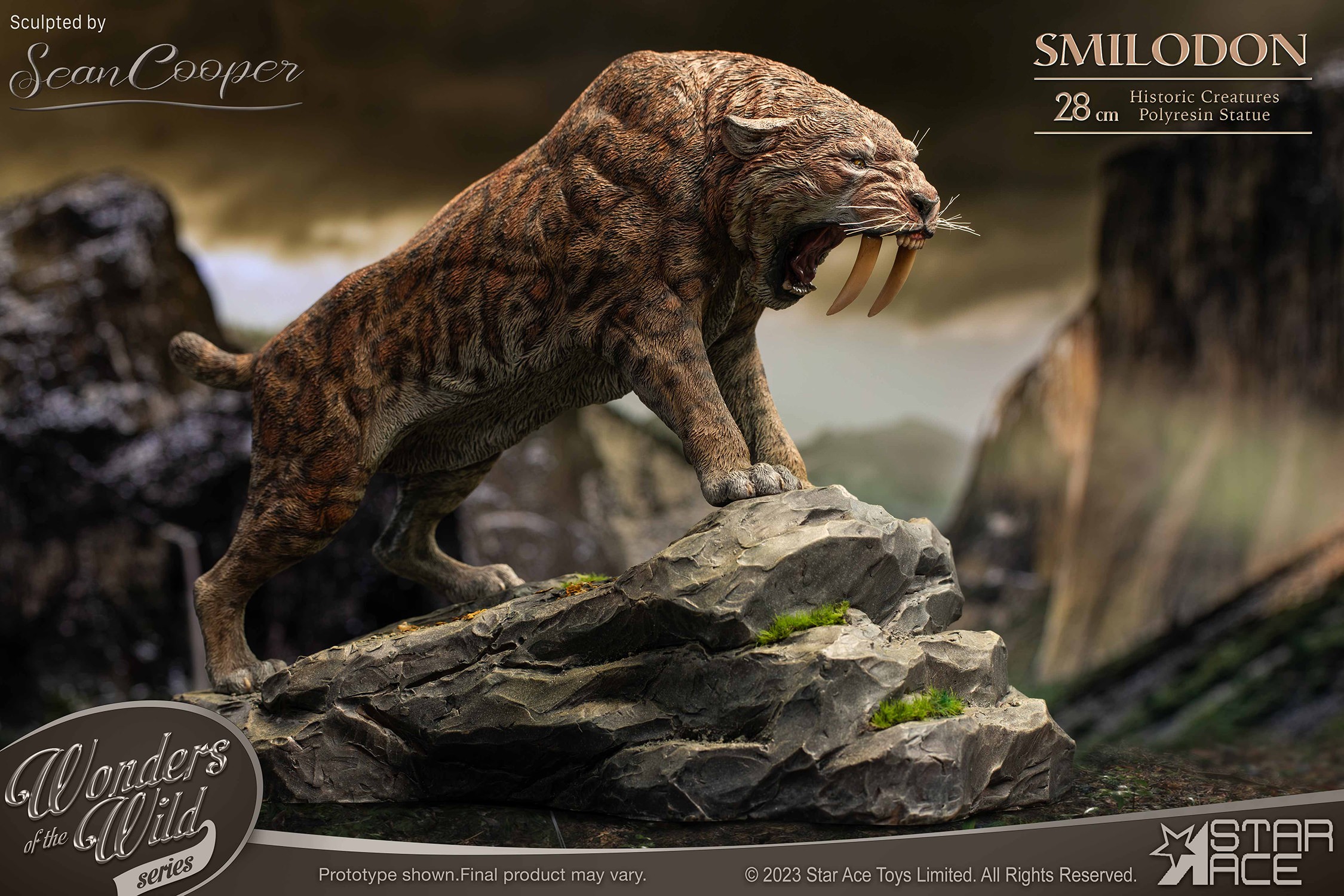 Pre-Historic Creatures Smilodon & Dire Wolf Twin Pack Set Statues  (Prototype Shown) View 17