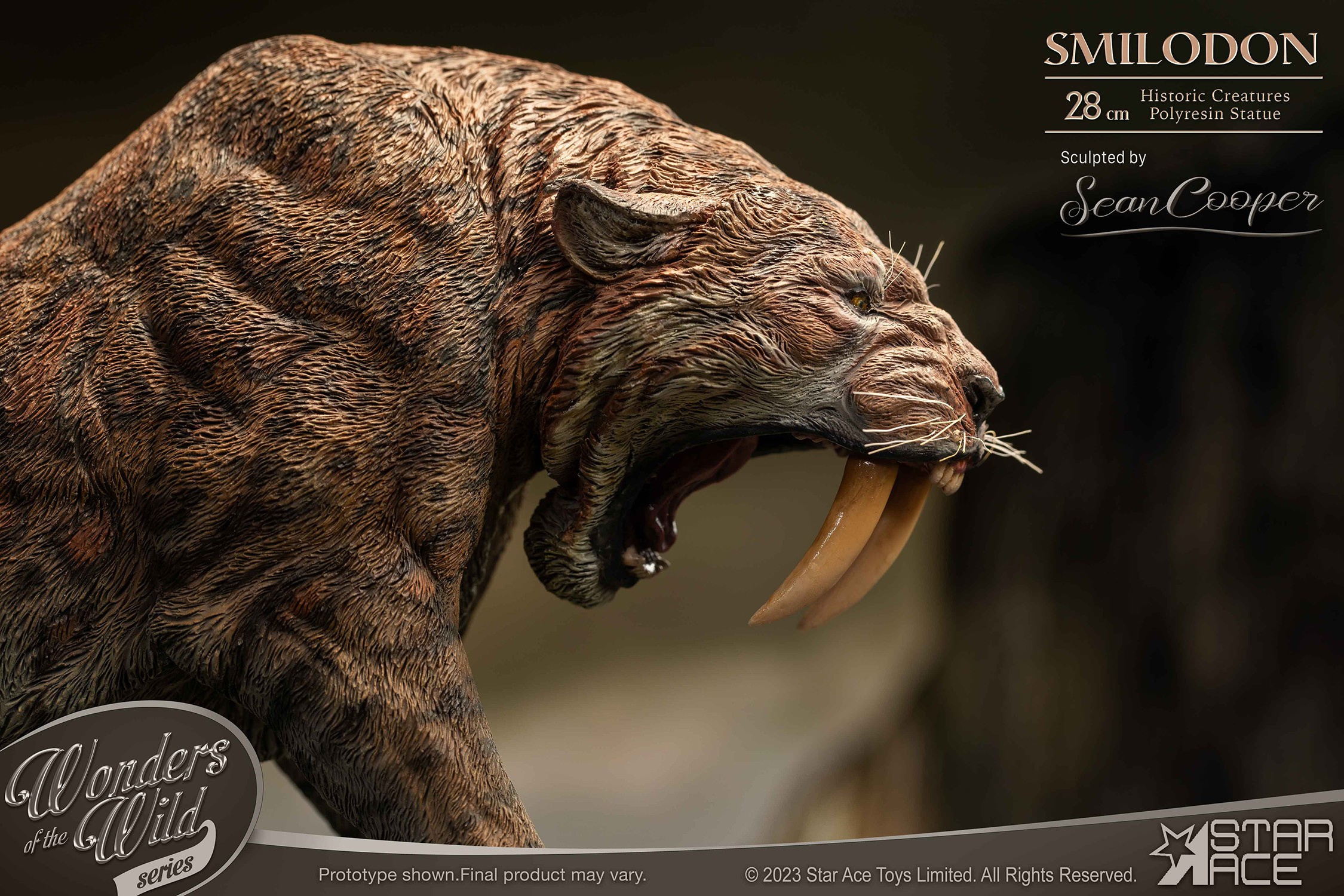 Pre-Historic Creatures Smilodon & Dire Wolf Twin Pack Set Statues  (Prototype Shown) View 18