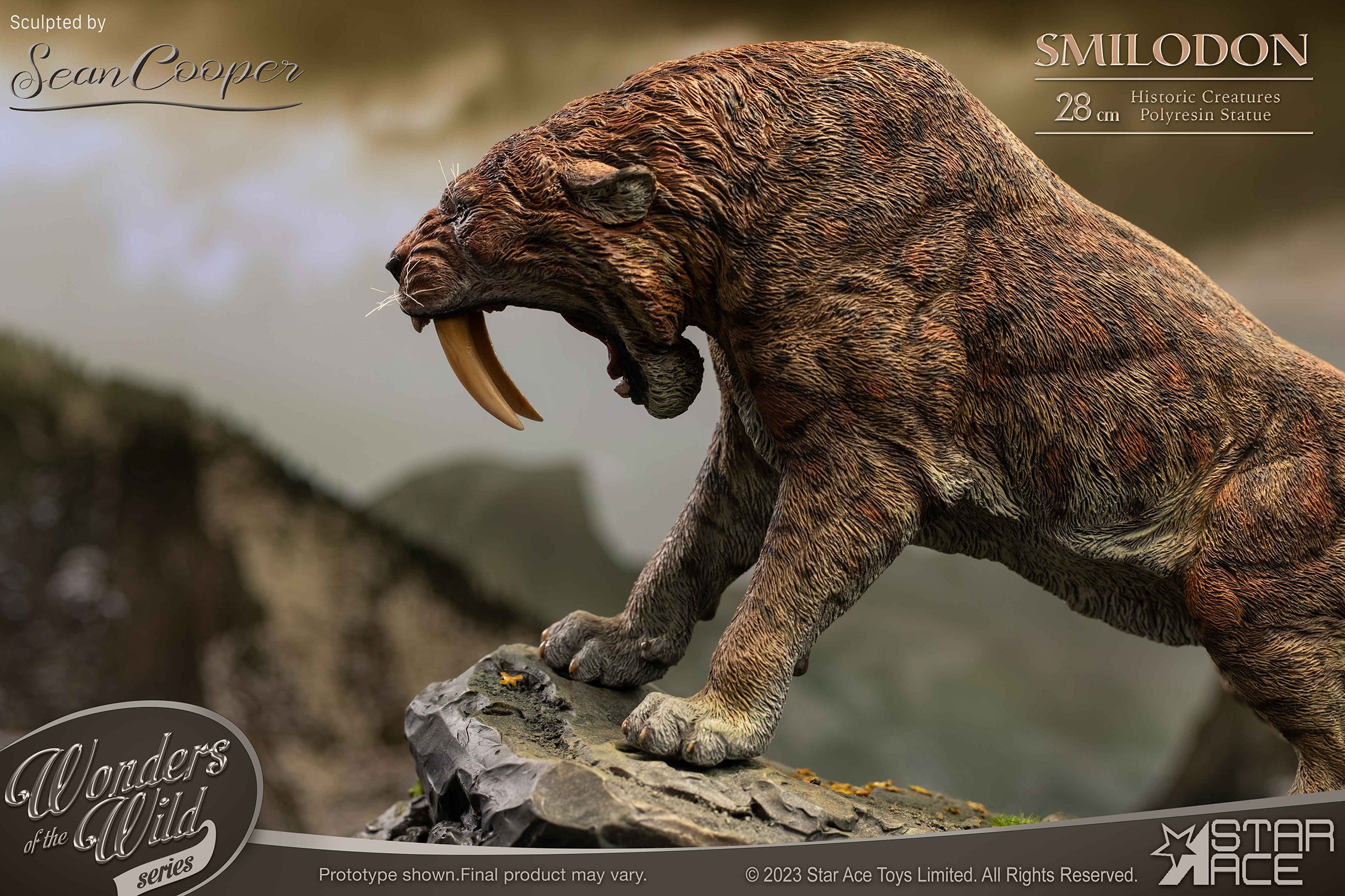 Pre-Historic Creatures Smilodon & Dire Wolf Twin Pack Set Statues  (Prototype Shown) View 20