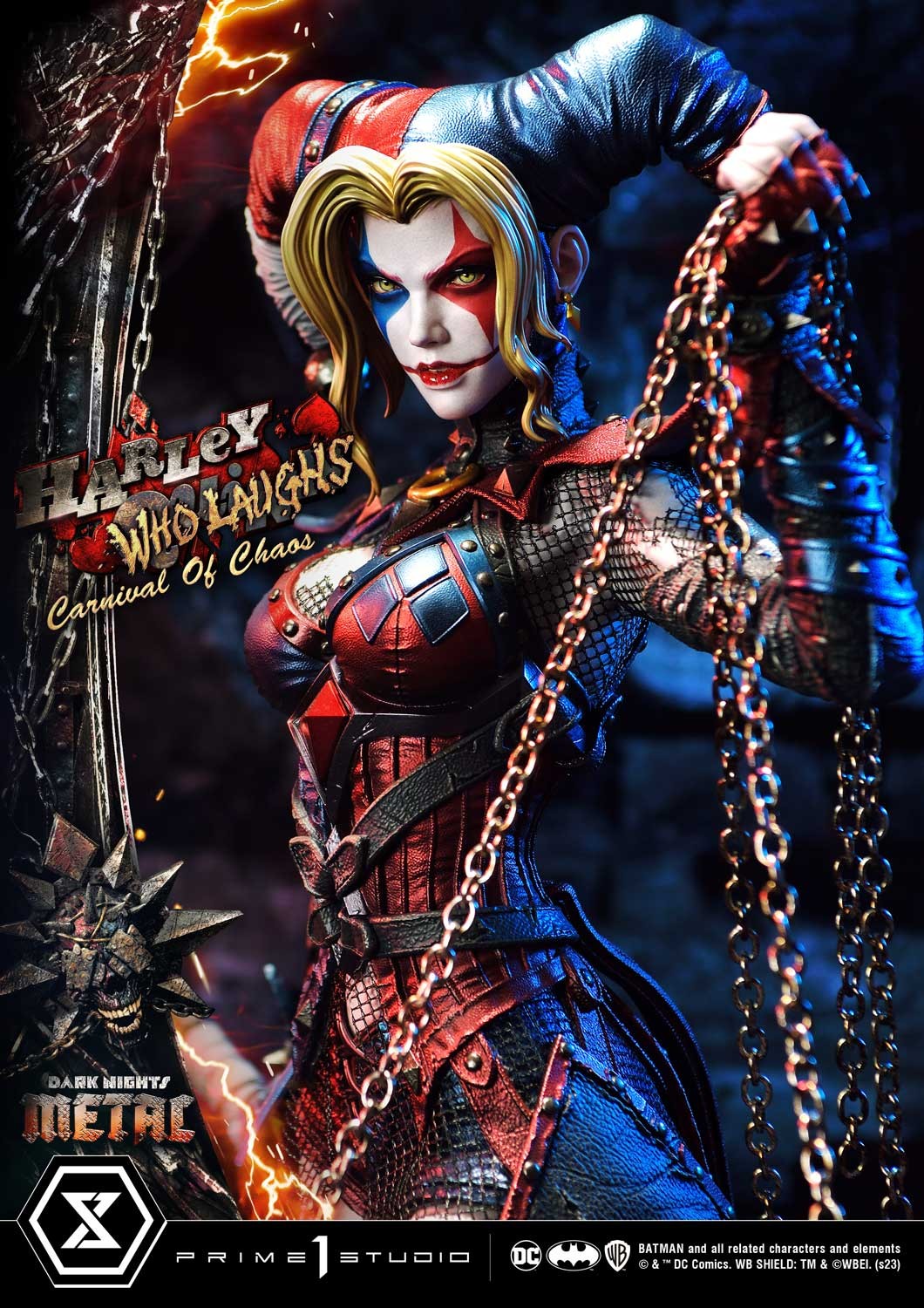 DC Comics Harley Quinn Who Laughs 1:3 Scale Statue  View 3