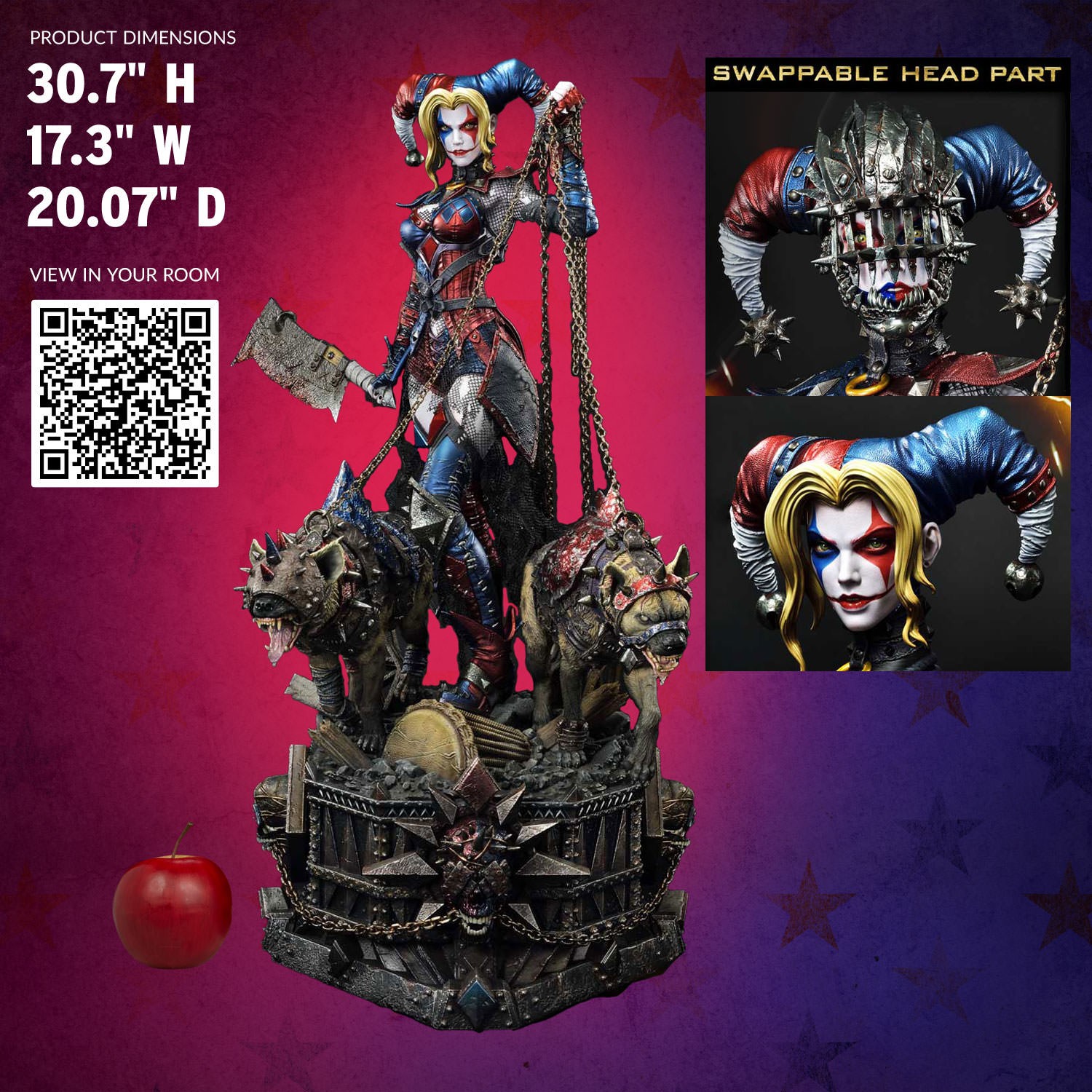 DC Comics Harley Quinn Who Laughs 1:3 Scale Statue  View 2