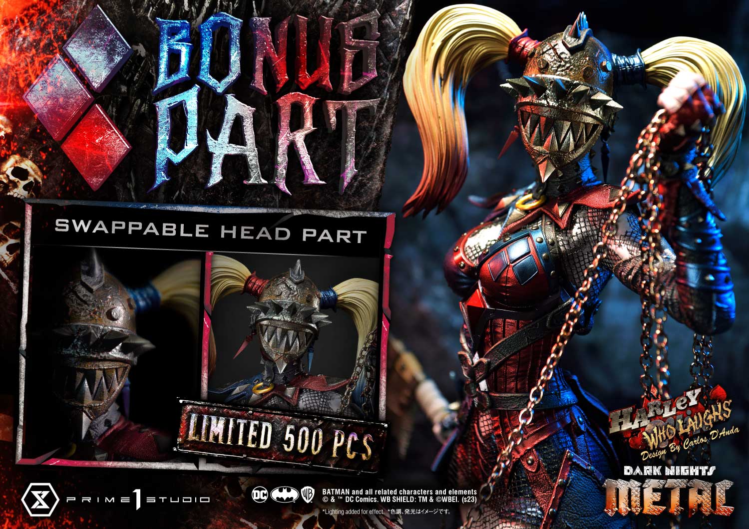 DC Comics Harley Quinn Who Laughs (Deluxe Bonus Version) 1:3 Scale Statue  View 5