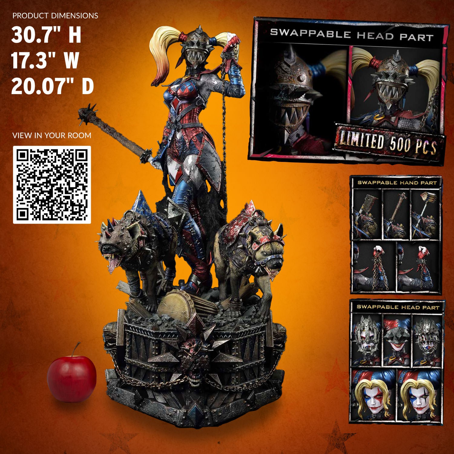 DC Comics Harley Quinn Who Laughs (Deluxe Bonus Version) 1:3 Scale Statue  View 2