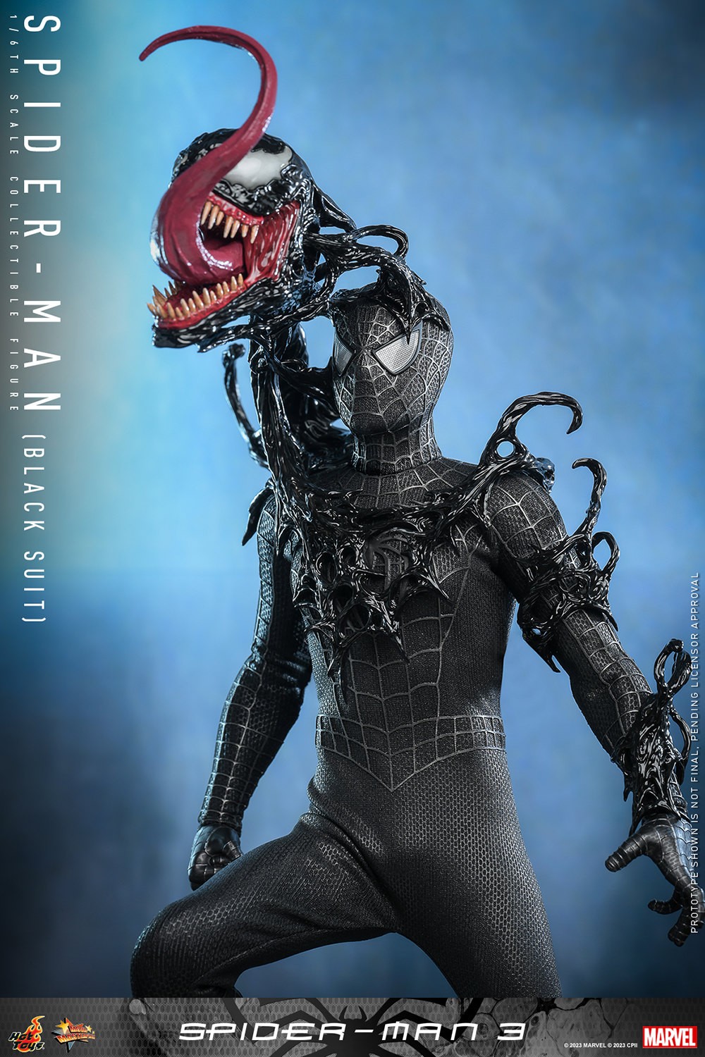 Spider-Man (Black Suit) Sixth Scale Figure by Hot Toys | Sideshow