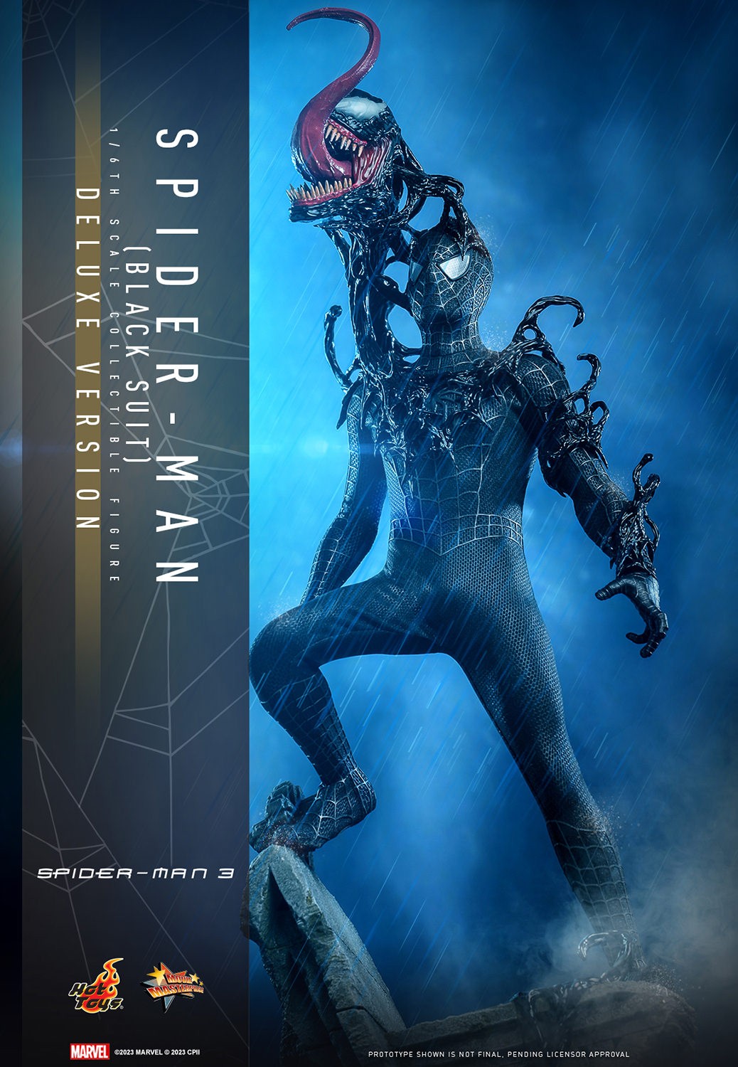 Spider-Man (Black Suit) (Deluxe Version) (Prototype Shown) View 1