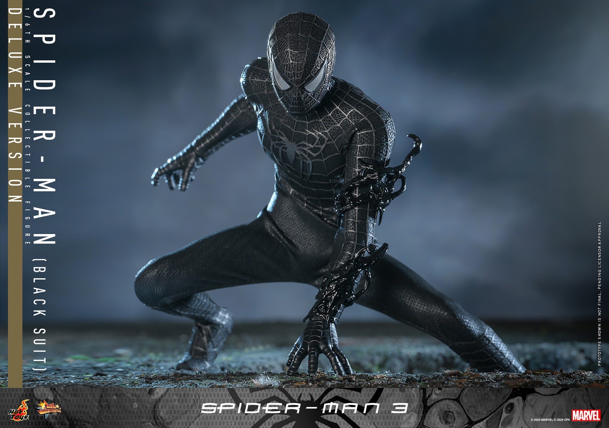 Spider-Man (Black Suit) (Deluxe Version) (Prototype Shown) View 9