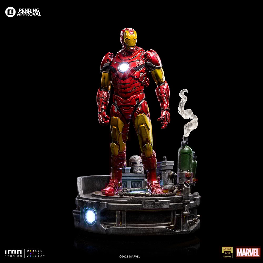 アイアンマン (アンリーシュド) 1/10スケール Iron Man Unleashed Deluxe Art Scale 1:10 Scale Statue by