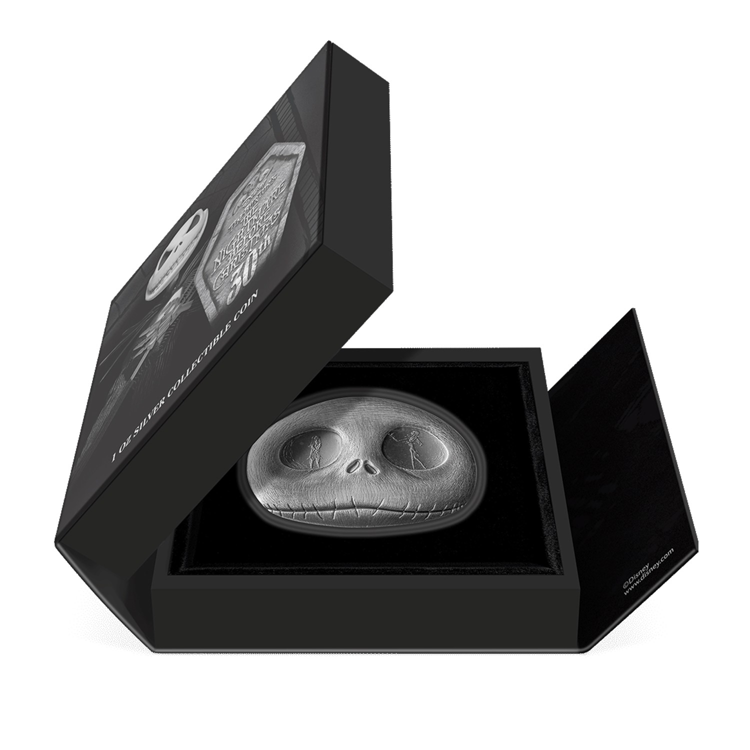 Disney The Nightmare Before Christmas 30th Anniversary 1oz Silver Coin Silver Collectible  View 4