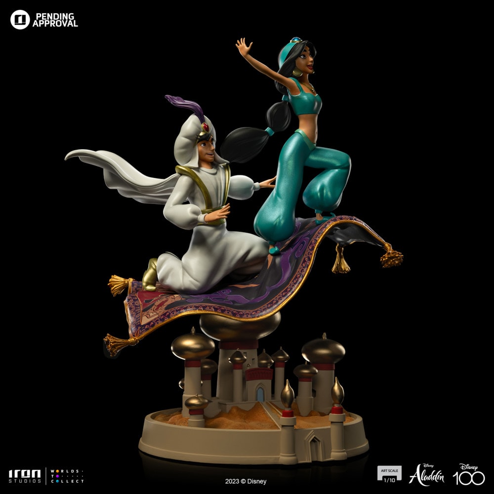 一番人気物 1:10 Jasmine and Aladdin The Art Iron by Statue Scale ベリーダンス