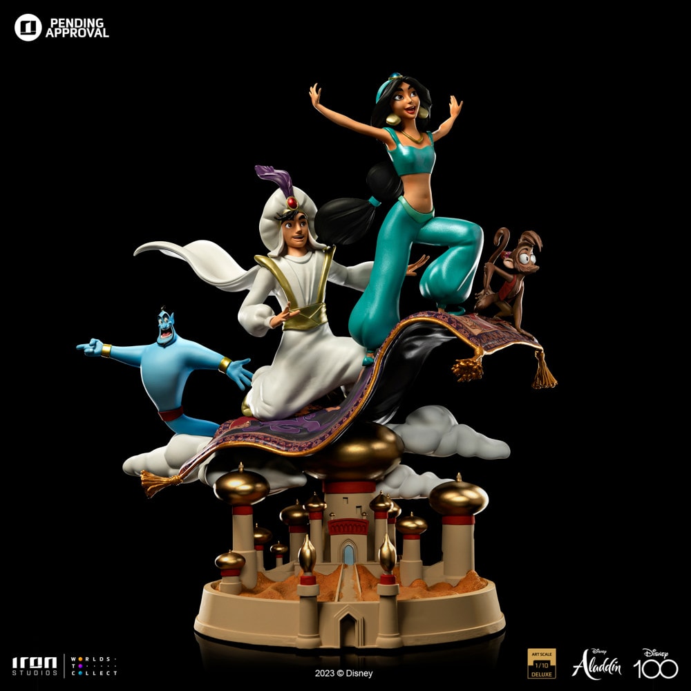 【着後レビューで 送料無料】 The Aladdin Iron by Statue Scale Art 1:10 Jasmine and カチューシャ・被り物・帽子