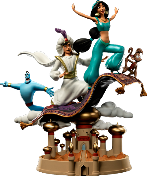 The Aladdin and Jasmine 1:10 Art Scale Statue by Iron