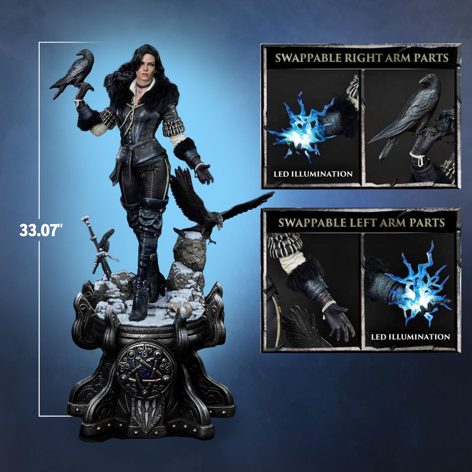 The Witcher 3: Wild Hunt Yennefer (Deluxe Version) 1:3 Scale Statue  View 2