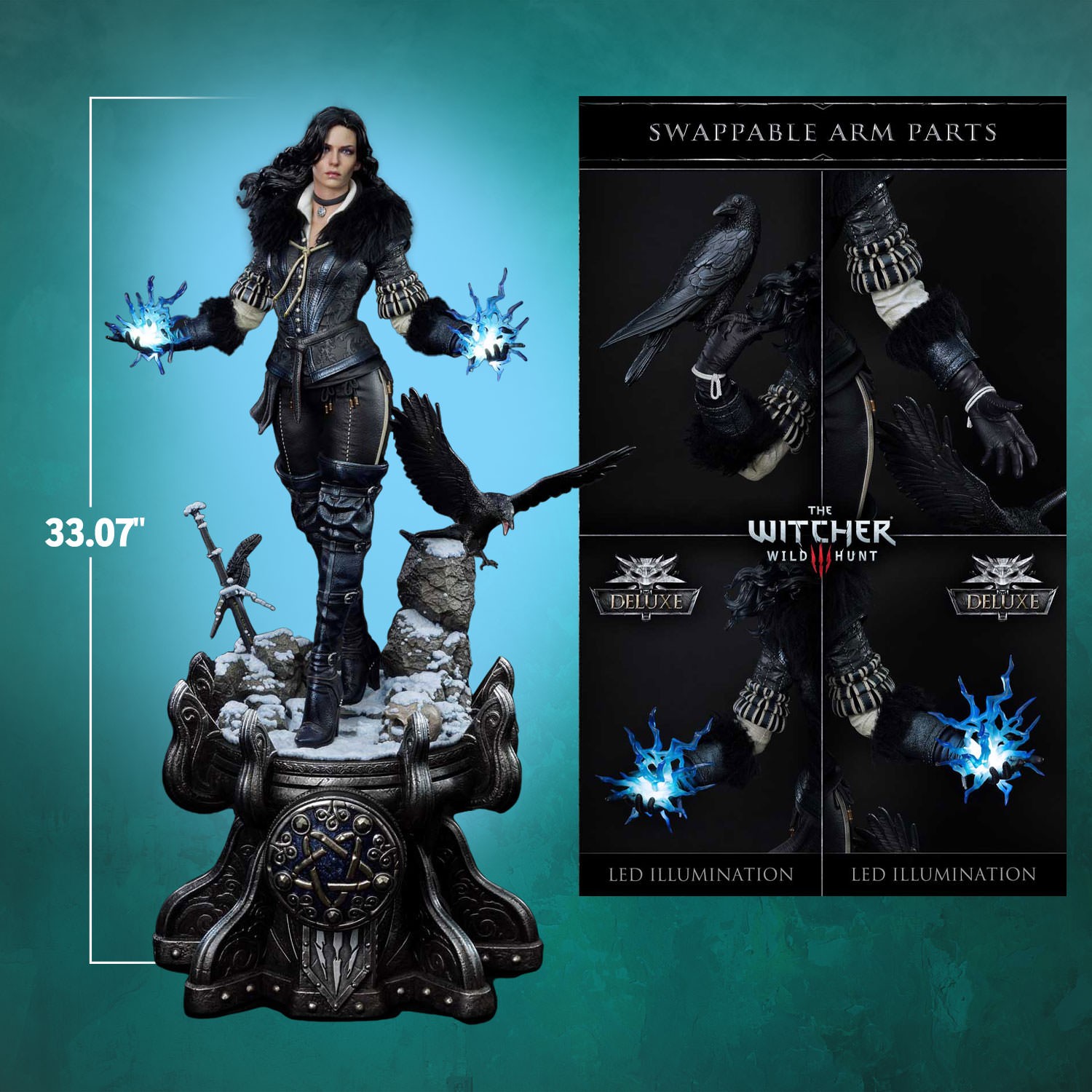 The Witcher 3: Wild Hunt Yennefer (Deluxe Bonus Version) 1:3 Scale Statue  View 2