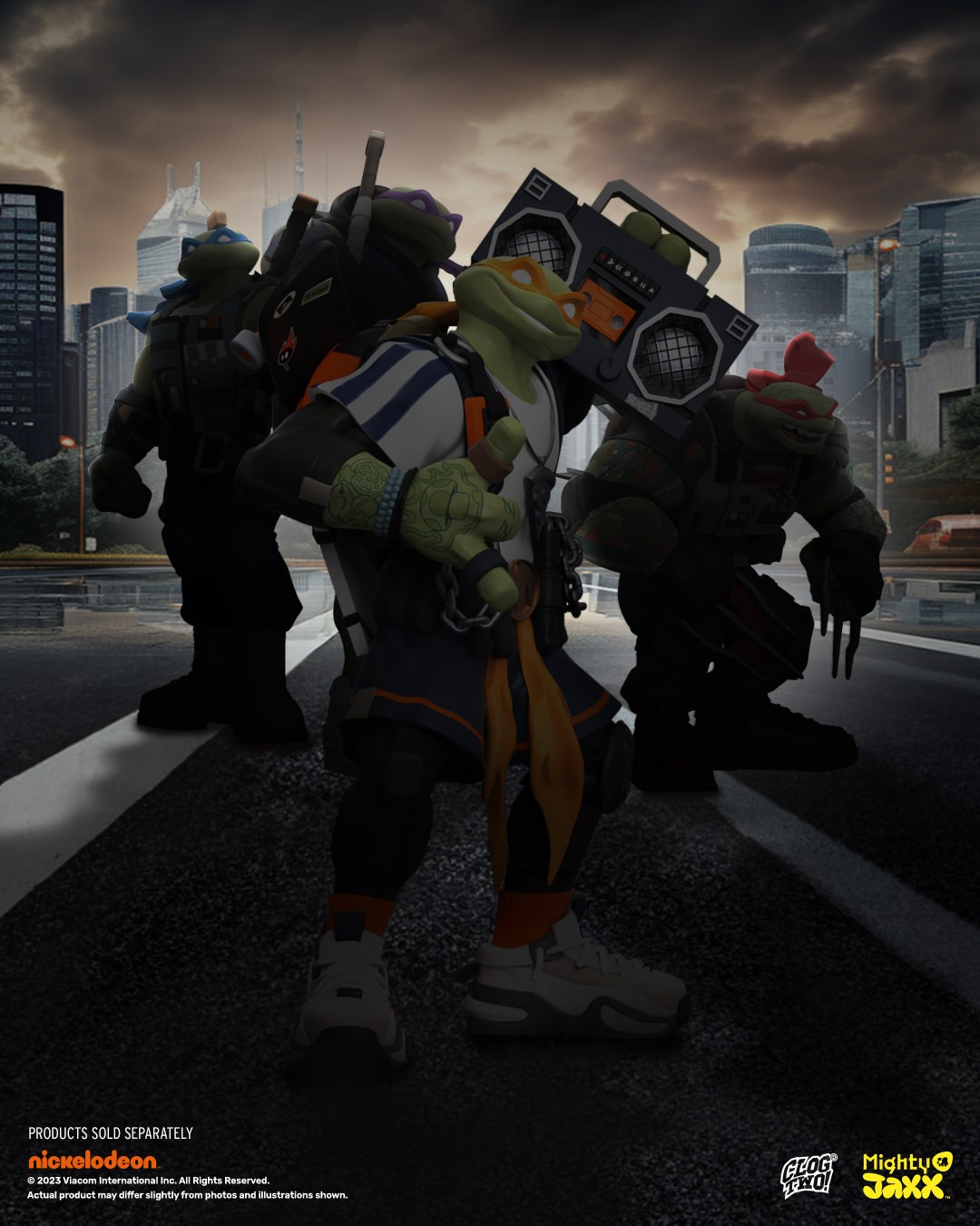 Teenage Mutant Ninja Turtles Urban Combat Michelangelo Statues  View 5