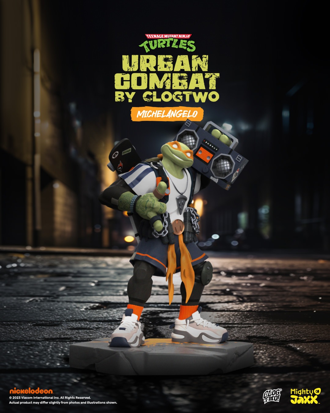 Teenage Mutant Ninja Turtles Urban Combat Michelangelo Statues  View 6