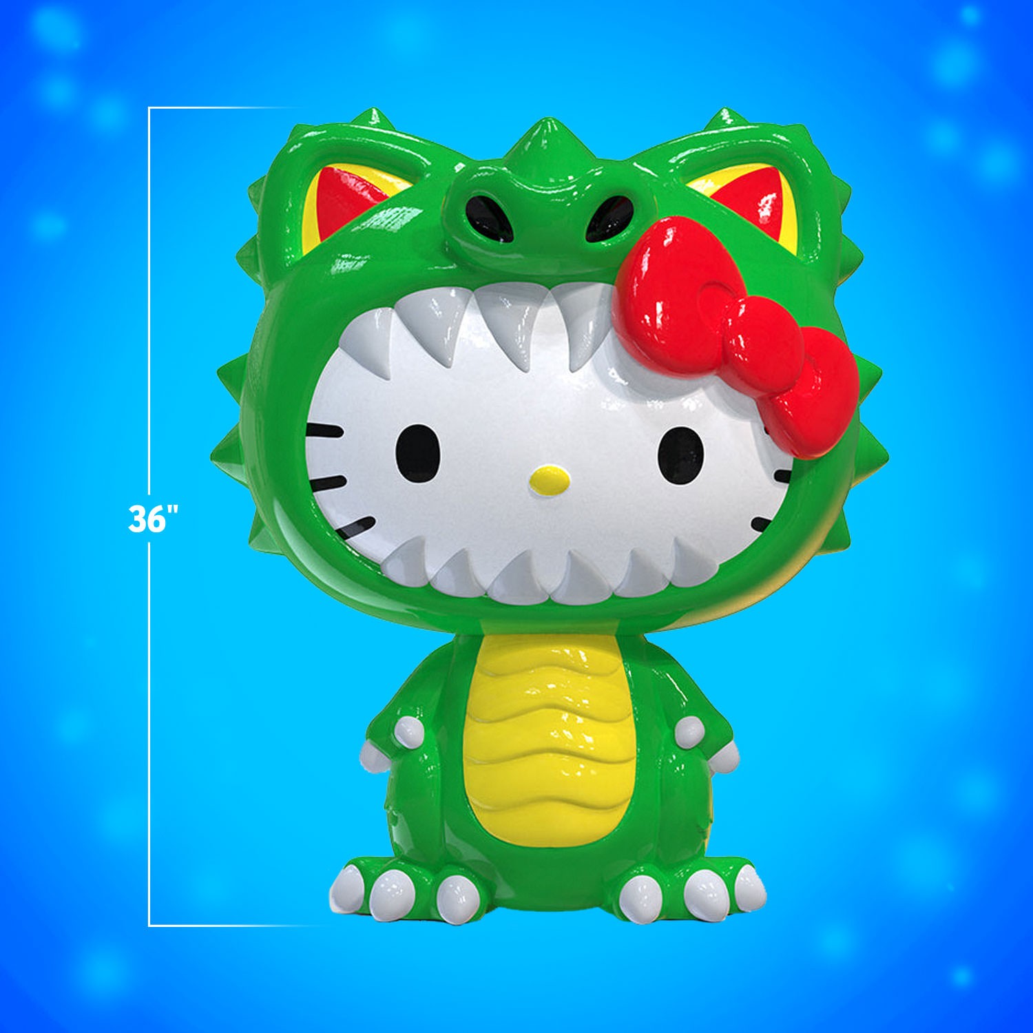 Giant Hello Kitty Green Kaiju Collectible Figure by Kidrobot Giant Hello Kitty Green Kaiju Collectible Figure by Kidrobot