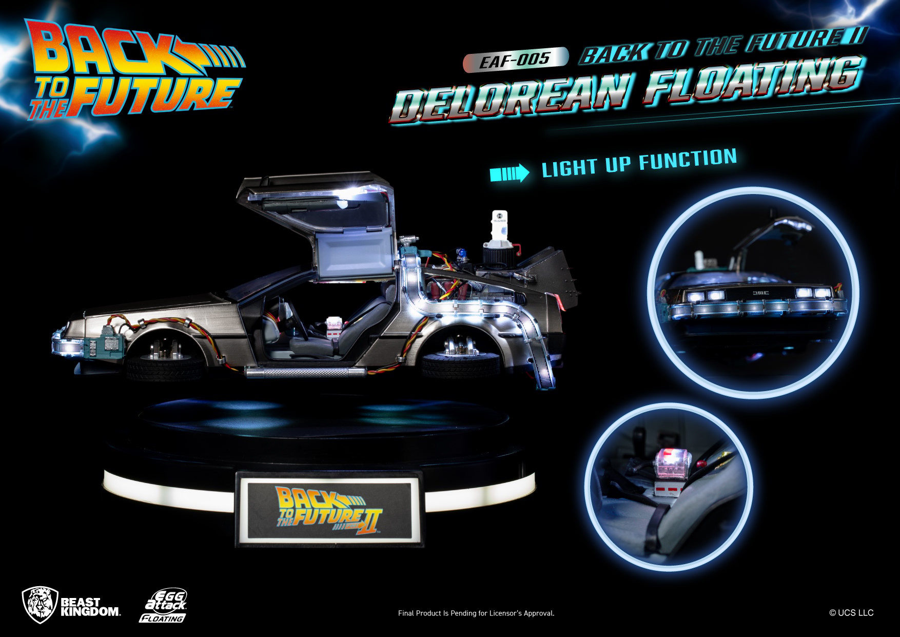 Back to the Future DeLorean Floating Statues  Collector Edition (Prototype Shown) View 6