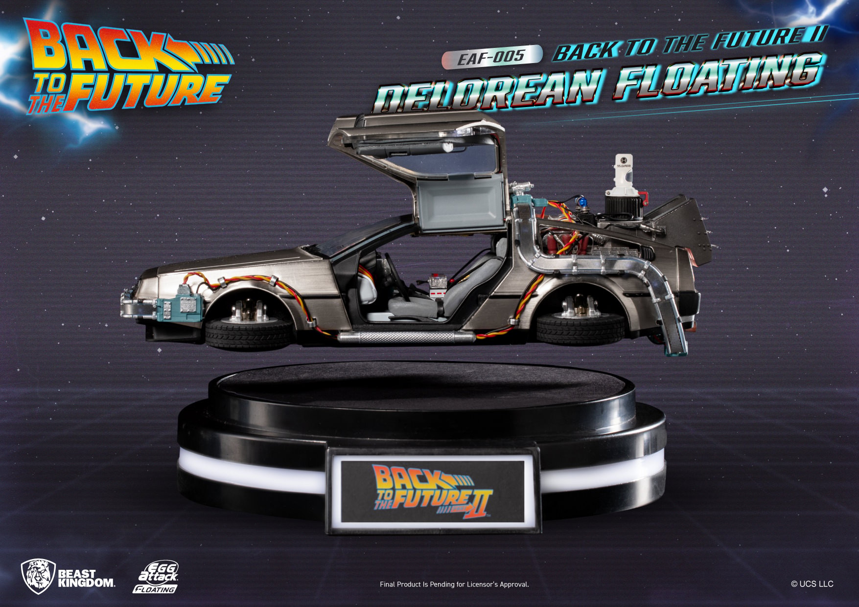 Back to the Future DeLorean Floating Statues  Collector Edition (Prototype Shown) View 7